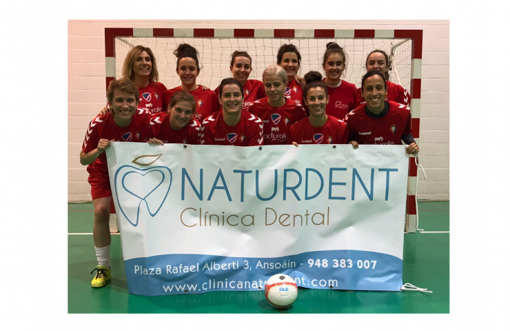 Naturdent patrocina al equipo de fútbol sala femenino Osasuna Lacturale Orvina
