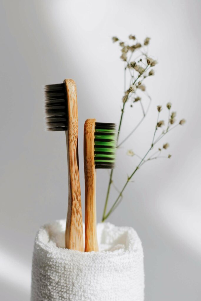limpiar y guardar cepillo de dientes